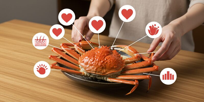 カニを特別にする2大成分：アスタキサンチン＆タウリン