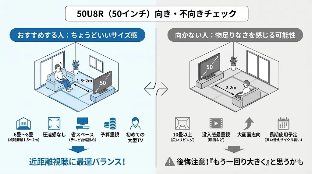 50U8Rをおすすめする人/向かない人
