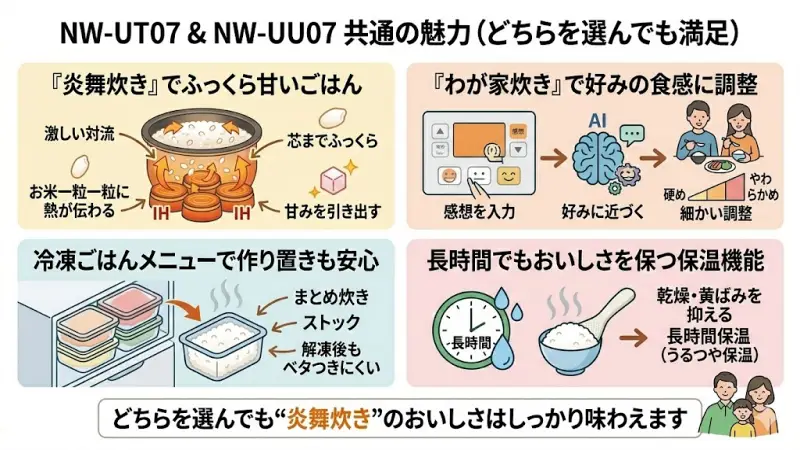「炎舞炊き」でふっくら甘いごはん
