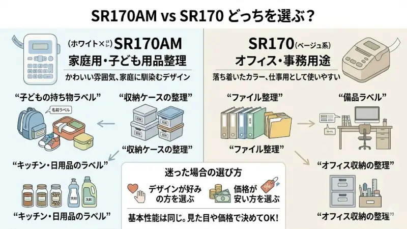 SR170AMとSR170はどっちがおすすめ？