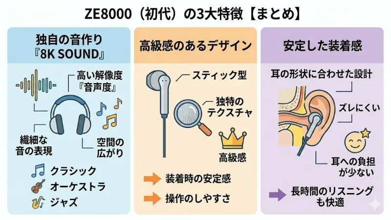 final ZE8000（初代）の特徴