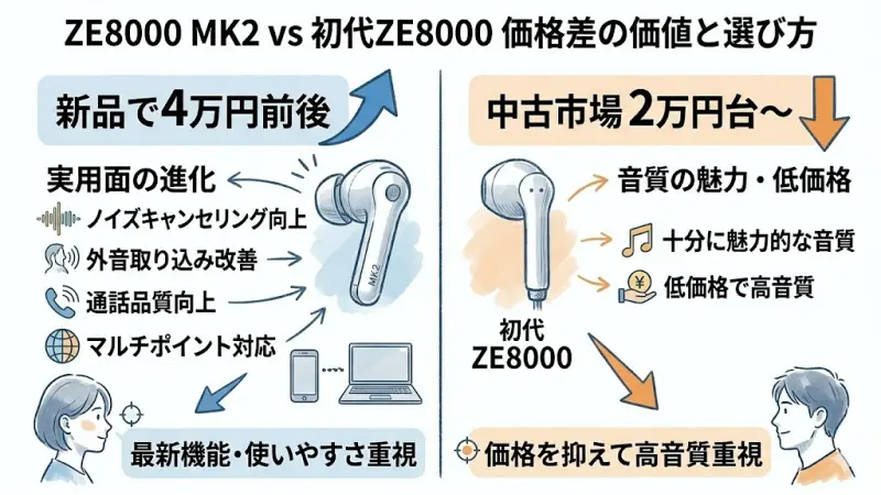 ZE8000 MK2は価格差の価値がある？