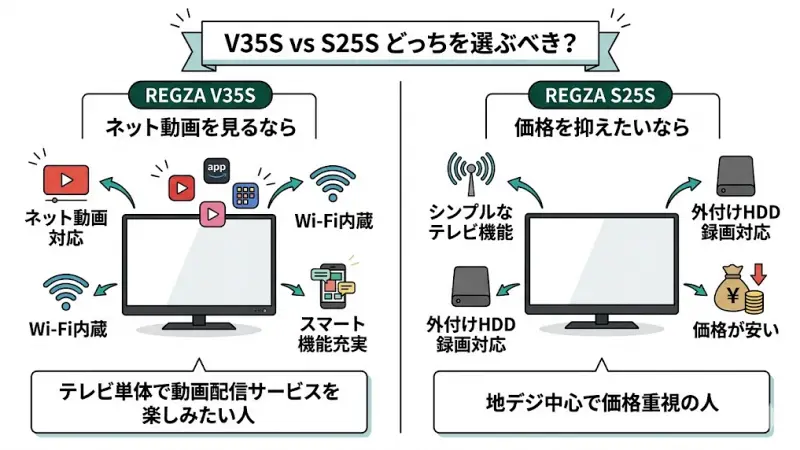 V35SとS25Sはどっちを選ぶべき？