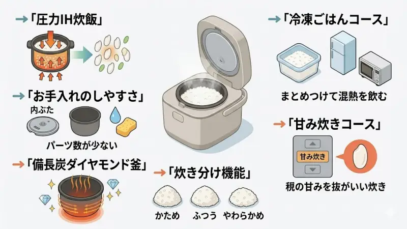 RC-10FPXとRC-10FPWに共通する主な機能