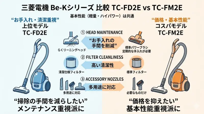 TC-FD2EとTC-FM2Eの違いを先に結論