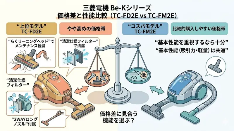 TC-FD2EとTC-FM2Eの価格差