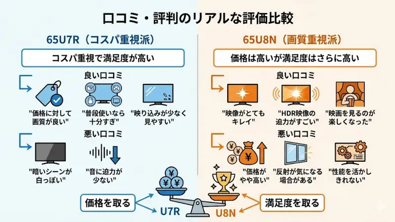 65U7Rの口コミ