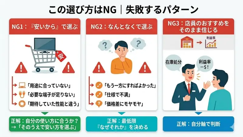 「安いから」で選ぶと後悔する理由