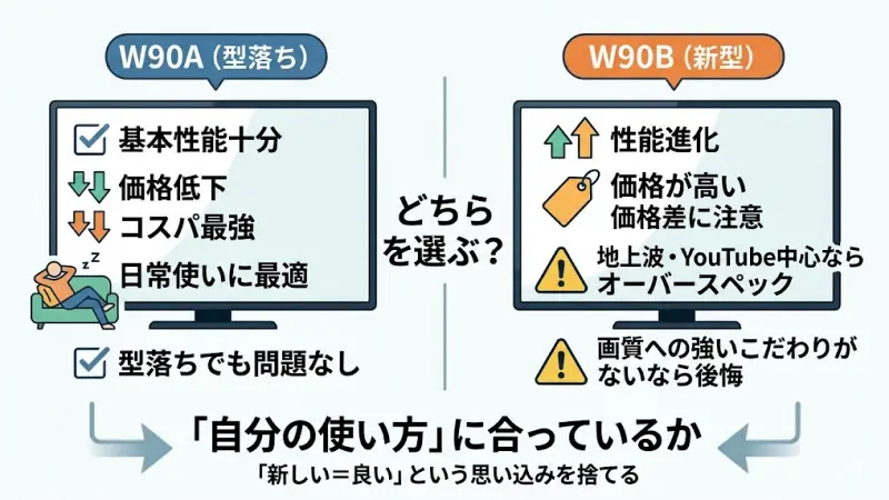 W90Aは今買ってもまったく問題ありません。