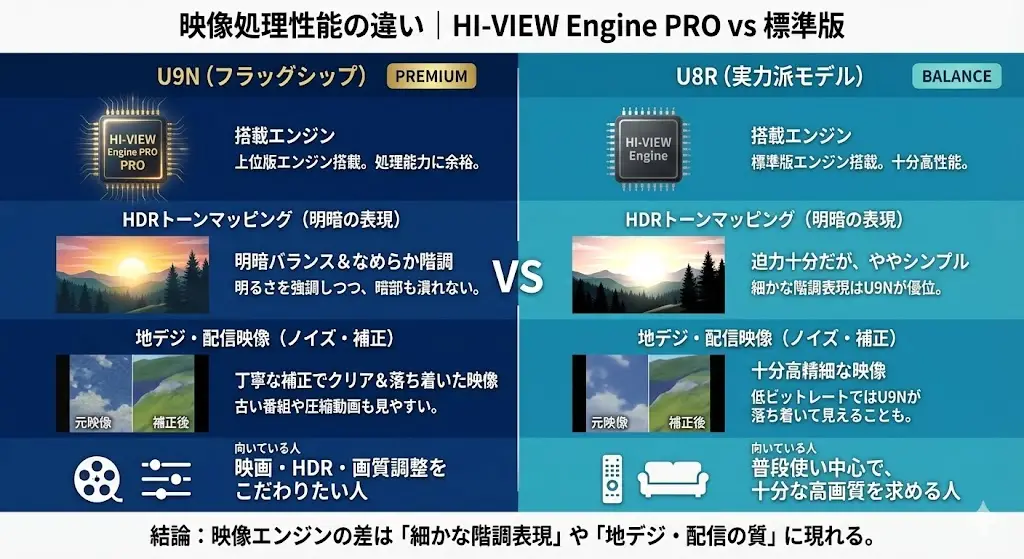 映像処理性能の違い｜HI-VIEW Engine PROの実力
