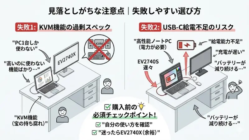 モニター選びで失敗しないための給電W数と接続端子のチェックポイント