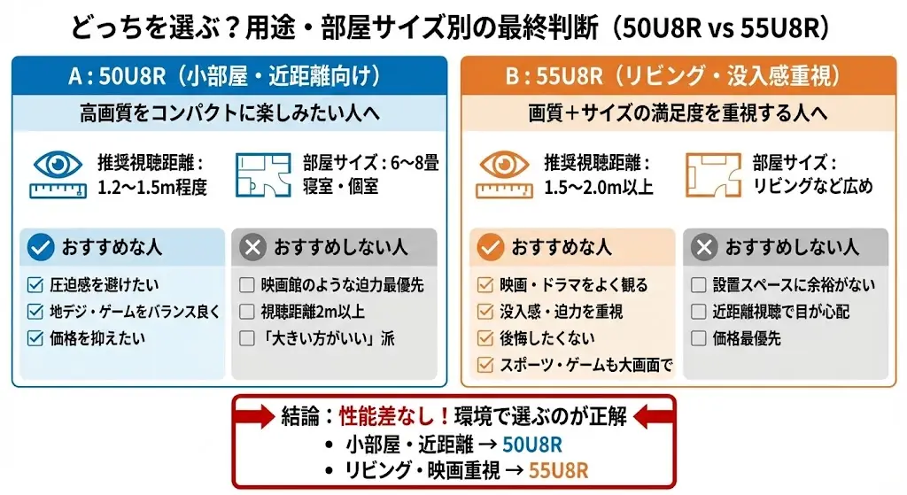 50U8Rをおすすめする人/おすすめしない人