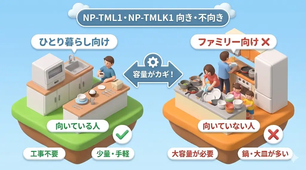 NP-TML1・NP-TMLK1の共通する機能と特徴