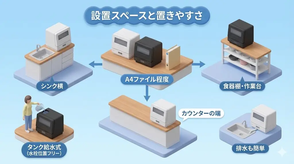 NP-TML1・NP-TMLK1は使い勝手の良い食洗機ですが、すべての人にとって完璧というわけではありません。ここでは、購入前に知っておきたい注意点やデメリットを正直にお伝えします。