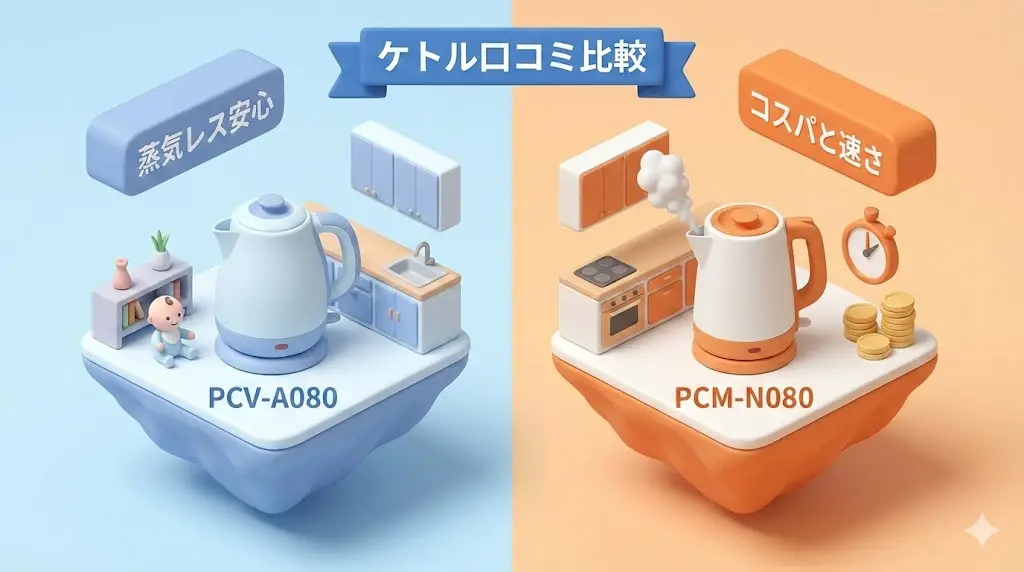 PCV-A080とPCM-N080の口コミ・評判