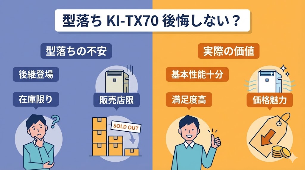 KI-TX70は型落ちだけど後悔しない？注意点を正直に解説