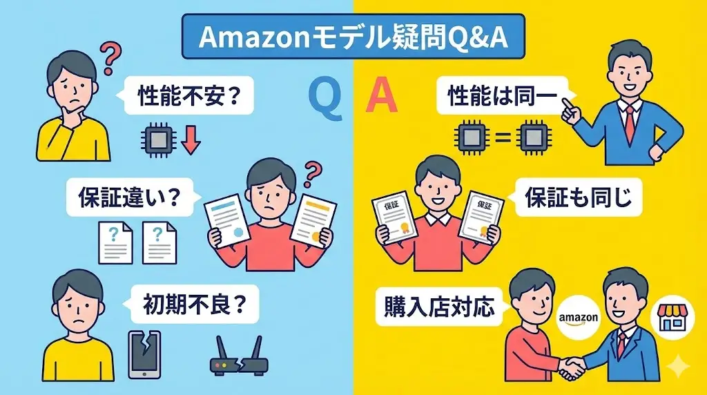 結論から言うと、性能が劣ることは一切ありません。
AM-19000T12BEは販売ルートがAmazonに限定されているだけで、通信規格・速度・安定性などの基本性能はPA-19000T12BEと同一です。
