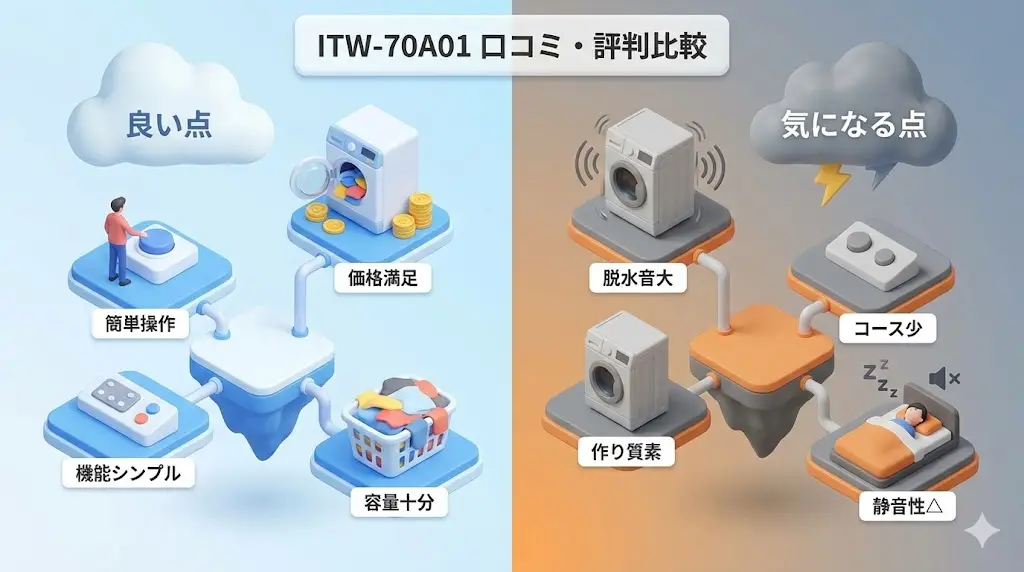 ITW-70A01の口コミ・評判