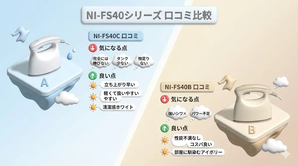 NI-FS40シリーズの口コミ・評判