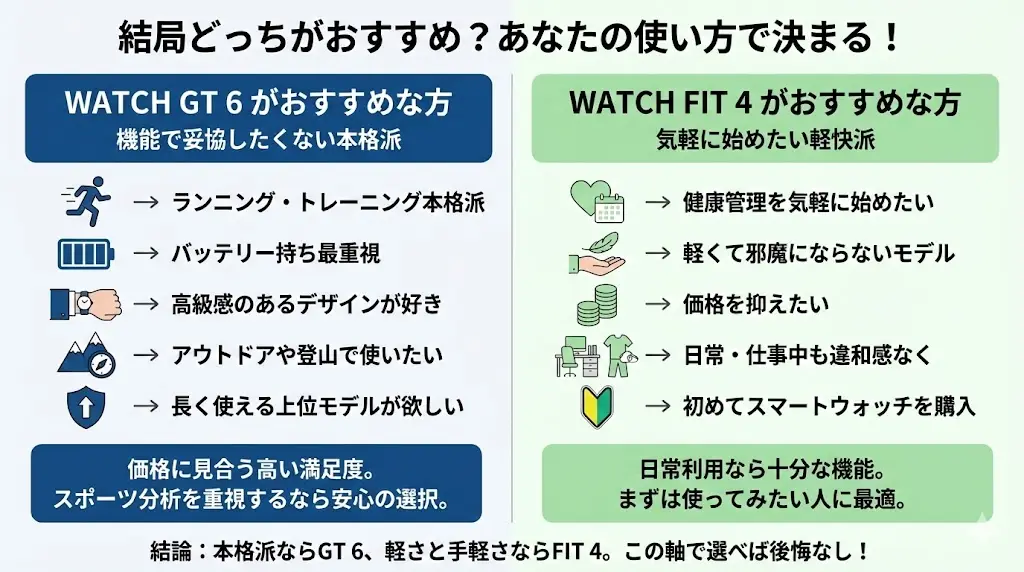 WATCH GT 6がおすすめな方