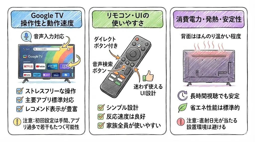 TCL 50C79B使い勝手と日常性能（意外と重要）