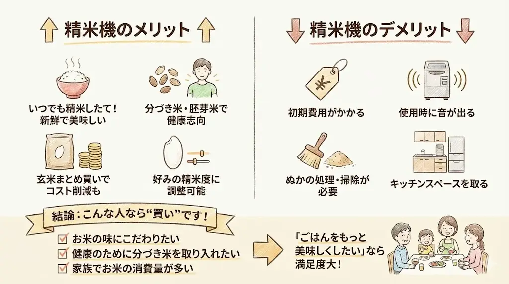 RCI-C5-CとRCI-B5-Wの違い精米機って本当に必要?買う前に知っておきたいメリット・デメリット