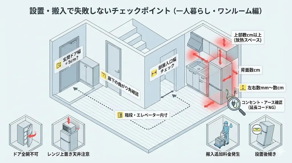 設置・搬入で失敗しないチェック「AQR-20RとAQR-23A、どっちが正解？」
