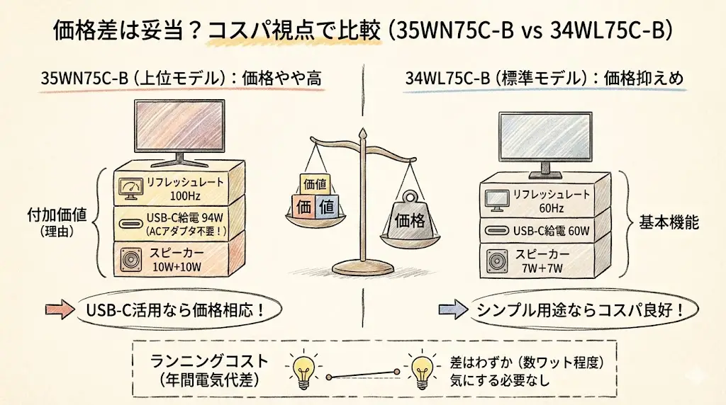 実際の価格差は妥当?コスパ視点で比較