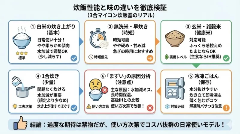 RC-5MFMとRC-5AMX炊飯性能と味の違いを徹底検証