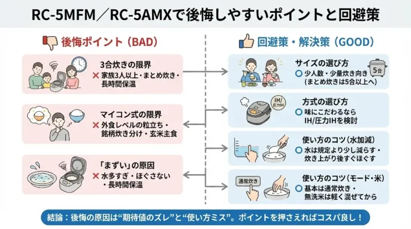 RC-5MFM/RC-5AMXで後悔しやすいポイントと回避策