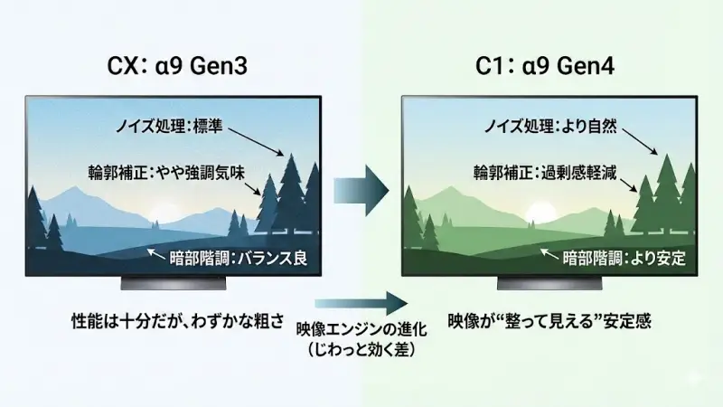 CXとC1の違いは“性能差”より“整い方”