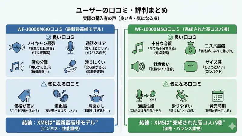 WF-1000XM6の口コミ