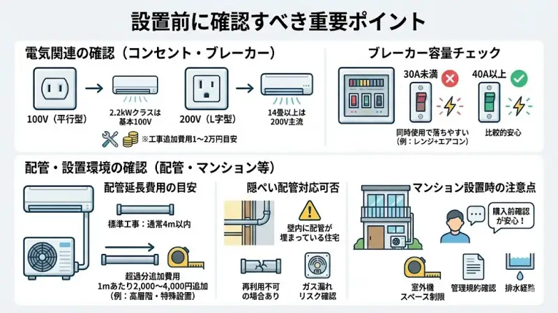 コンセント形状（100V／200V）確認方法