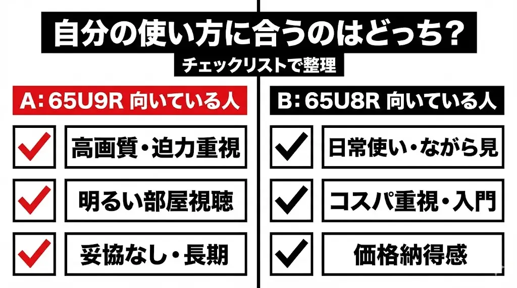 ▽65U9Rが向いている人