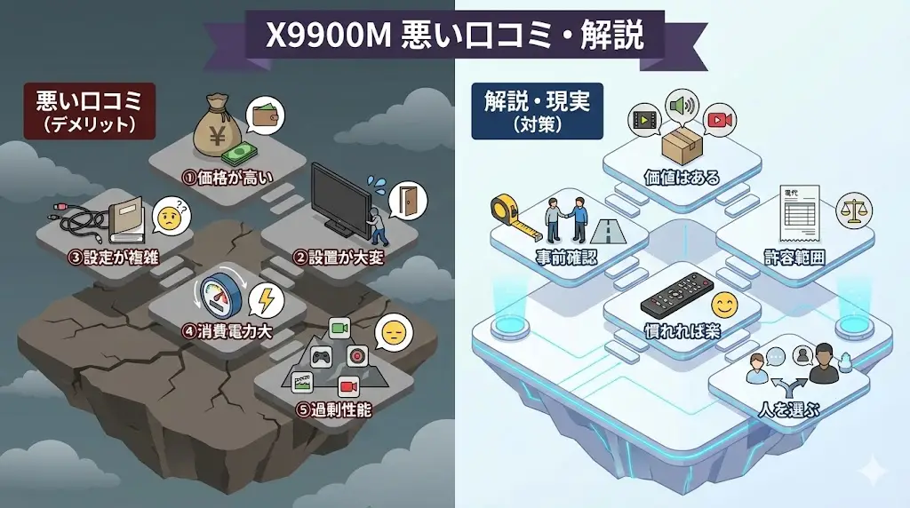 X9900Mはフラッグシップモデルのため、価格帯は決して安くありません。