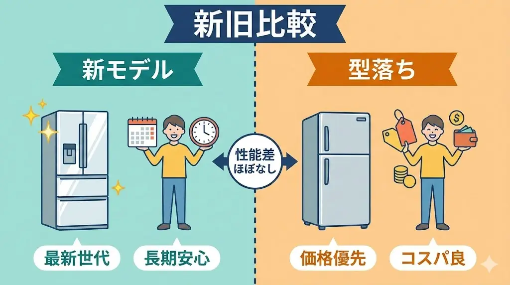 GR-A600XFSとGR-Y600XFSの違いはここ