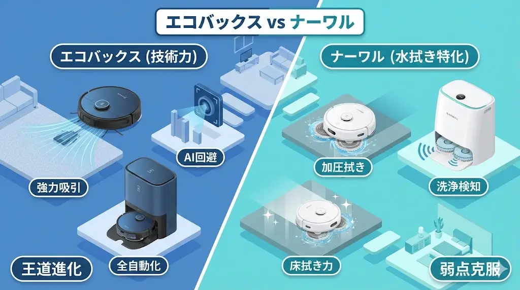DEEBOT X11/X8とNarwal Flow/Freo Zで何が変わった？