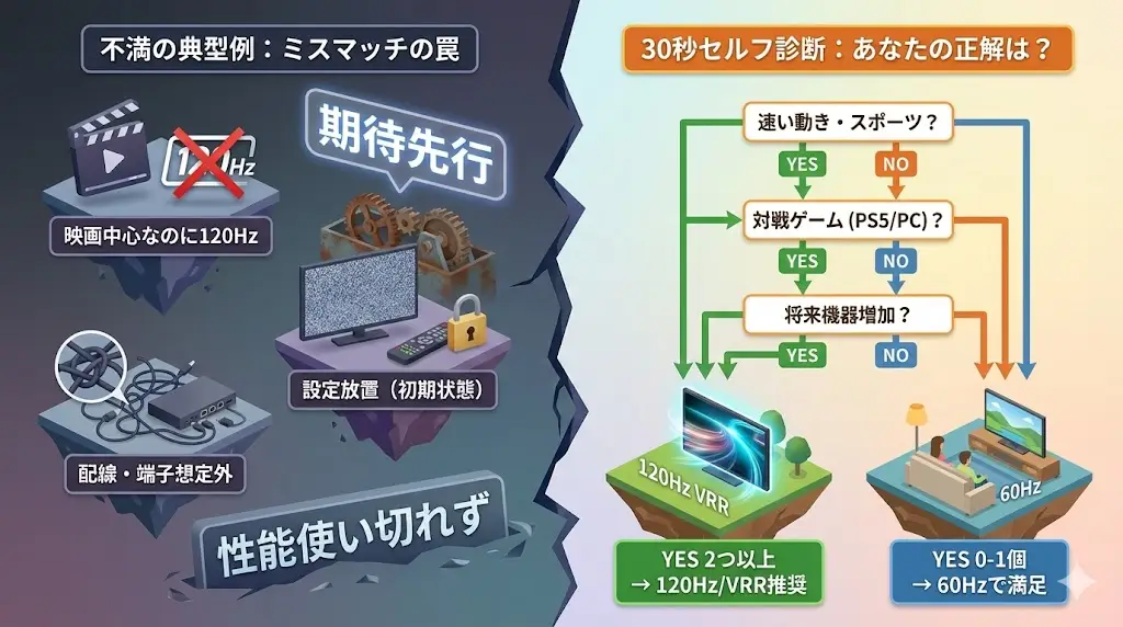 不満が出やすいポイント｜ミスマッチの典型例