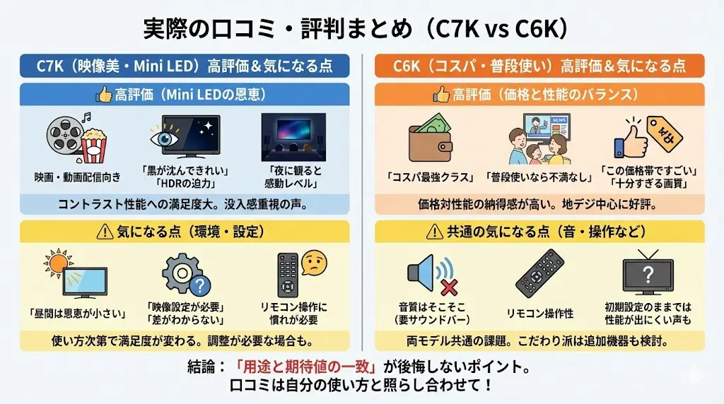 C7Kの高評価レビュー傾向