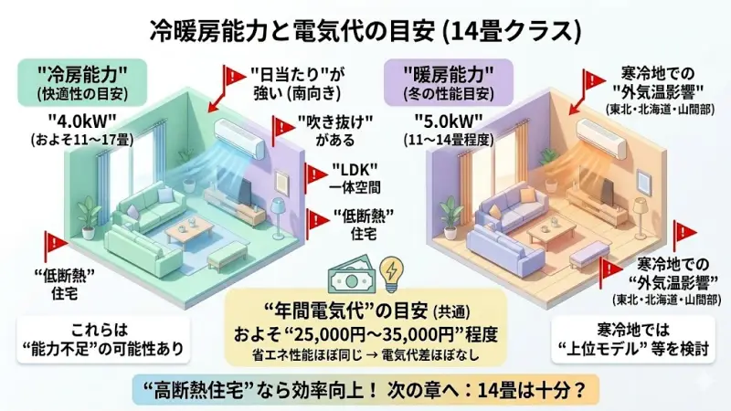 MSZ-S4026SとMSZ-S4025Sはどちらも同じ能力クラスのモデルなので、基本的な性能に大きな差はありません。