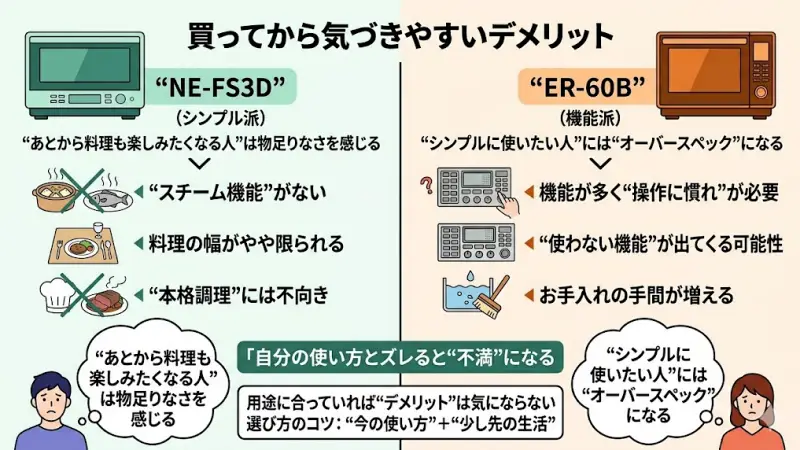 NE-FS3Dのデメリット