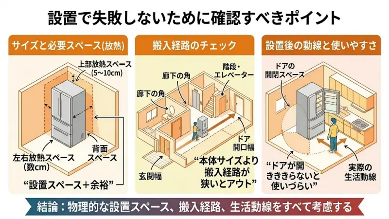 設置で失敗しないために確認すべきポイント