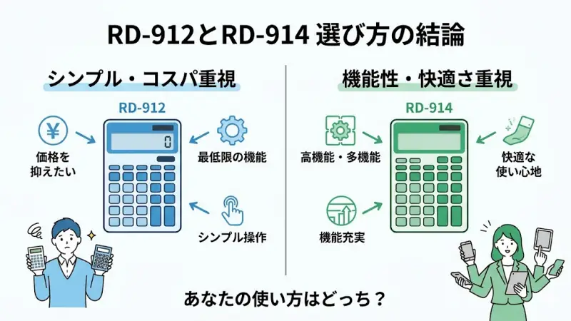 RD-912とRD-914の違いはここ!まずは結論からチェック