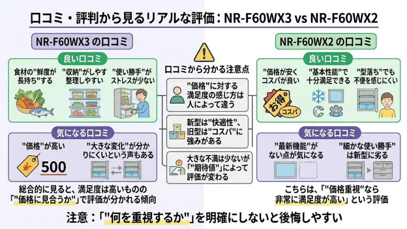 NR-F60WX3の口コミ