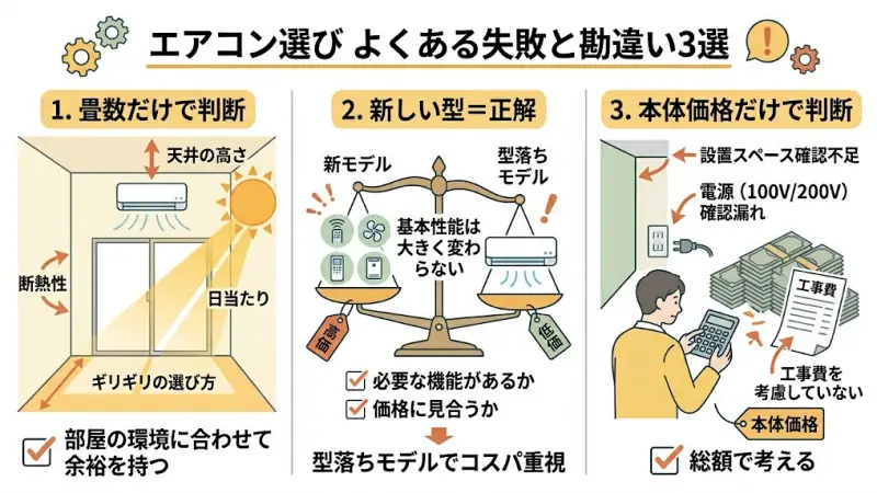 V401MとU401Mで迷っている方が、実はよくやってしまう失敗パターンがあります。