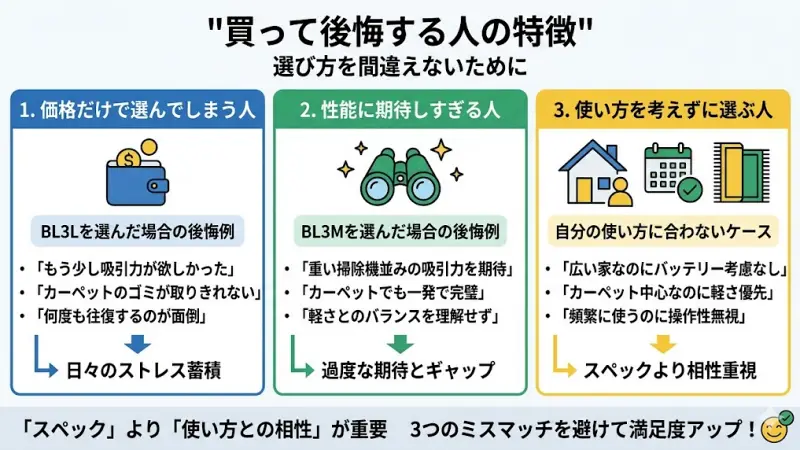 掃除機選びで失敗しやすいポイントと後悔を防ぐためのチェックリスト